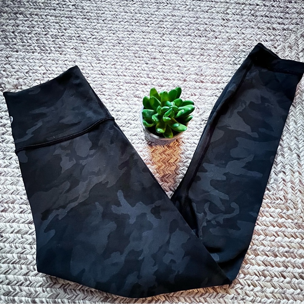 Lululemon 4 Wunder Under HR Tight 25" Full-On Luon Incognito Camo Multi Grey - Picture 7 of 9
